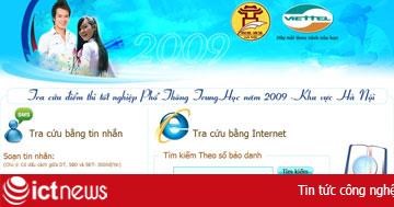 Tra cứu điểm thi qua SMS